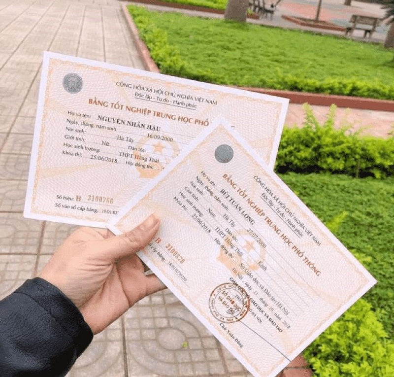 làm bằng cấp 3 giả giá rẻ