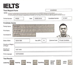 Làm bằng IELTS