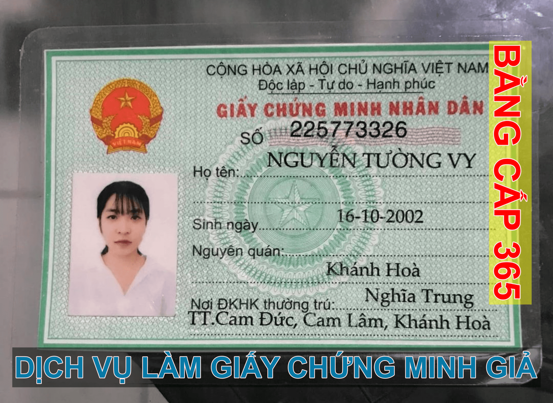 Làm giấy chứng minh giả