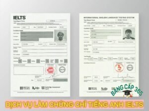 làm chứng chỉ tiếng Anh IELTS
