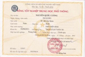 Mất bằng cấp 2 phải làm sao?