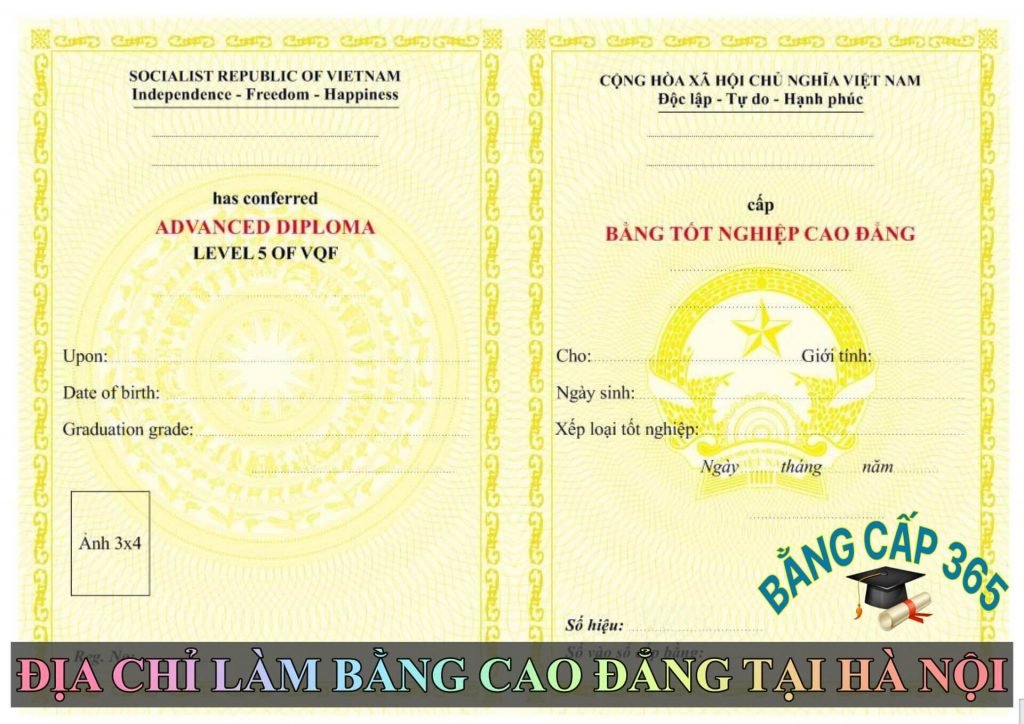 Làm bằng cao đẳng tại Hà Nội