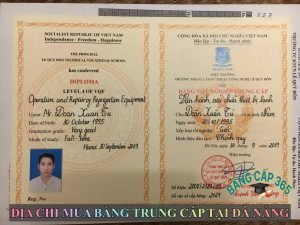 Mua bằng trung cấp tại Đà Nẵng