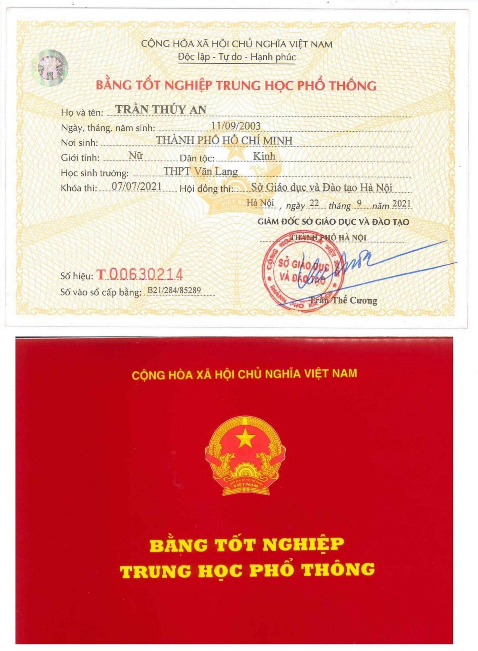 Dịch vụ làm bằng cấp 3 tại đà nẵng