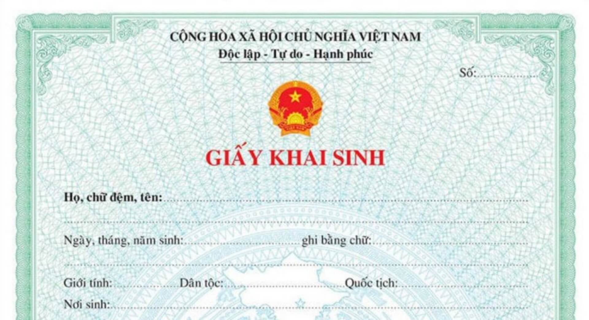 Làm giả giấy khai sinh