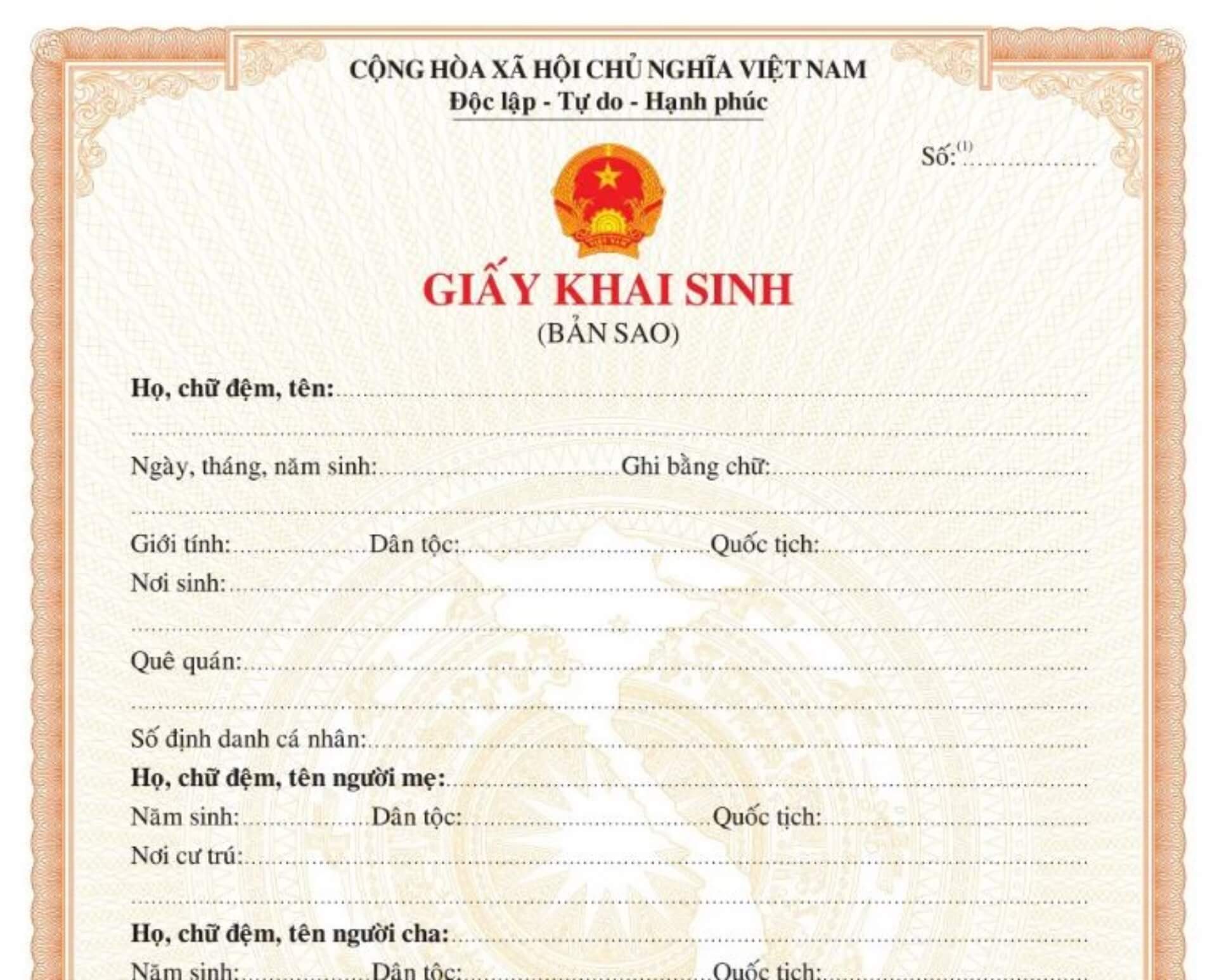 Làm giấy khai sinh giả uy tín