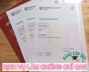 làm chứng chỉ CAE