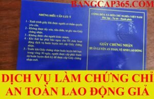 làm chứng chỉ an toàn lao động