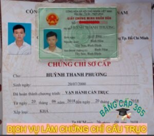 làm chứng chỉ cẩu trục