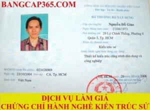 làm chứng chỉ hành nghề kiến trúc sư