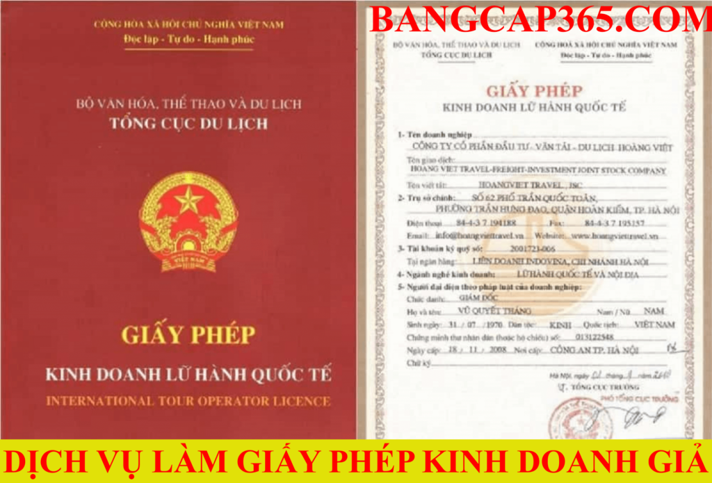 Làm giấy phép kinh doanh giả
