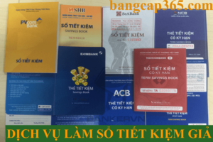 làm sổ tiết kiệm giả